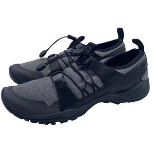 Merrell Womens Siren Guided Moc Jersey Trail Shoes Sz 7 Black Gray Leather